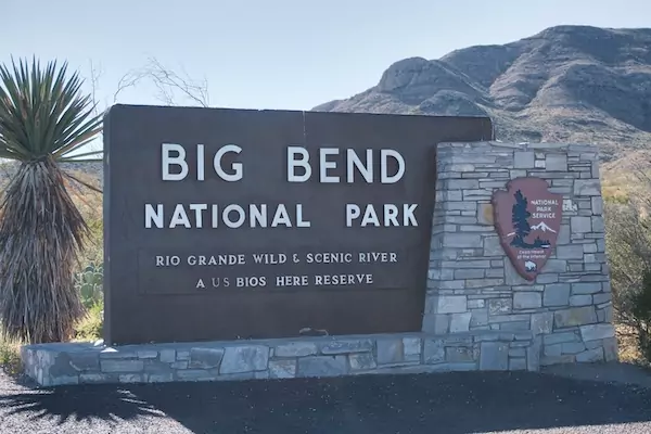 Entrance Big Bend National Park