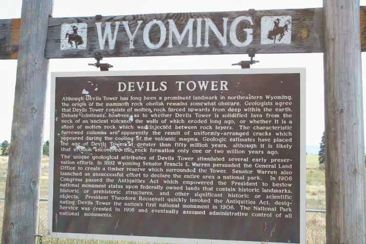 Devils Tower National Monument - Marker
