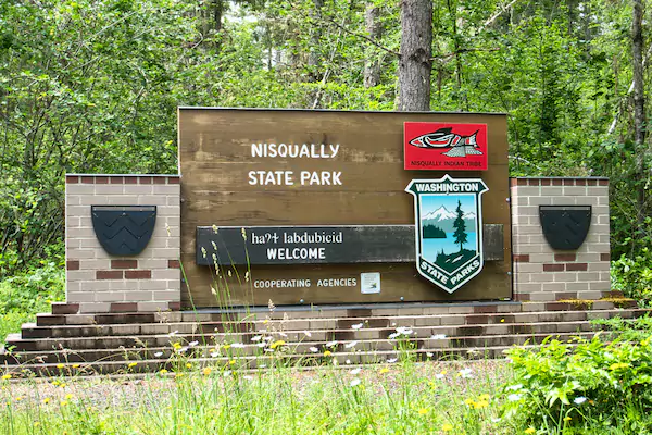 Nisqually State Park - Entrance