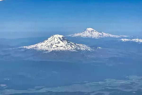 Flying over The Pacific North West